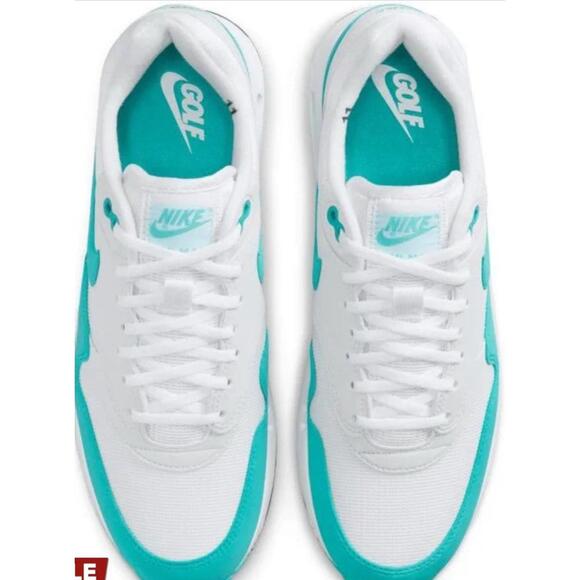 Nike Air Max 1 86 OG Golf Shoes - White/Platinum/Blk/Dusty Cactus-Size 11.5 NIB main image 5